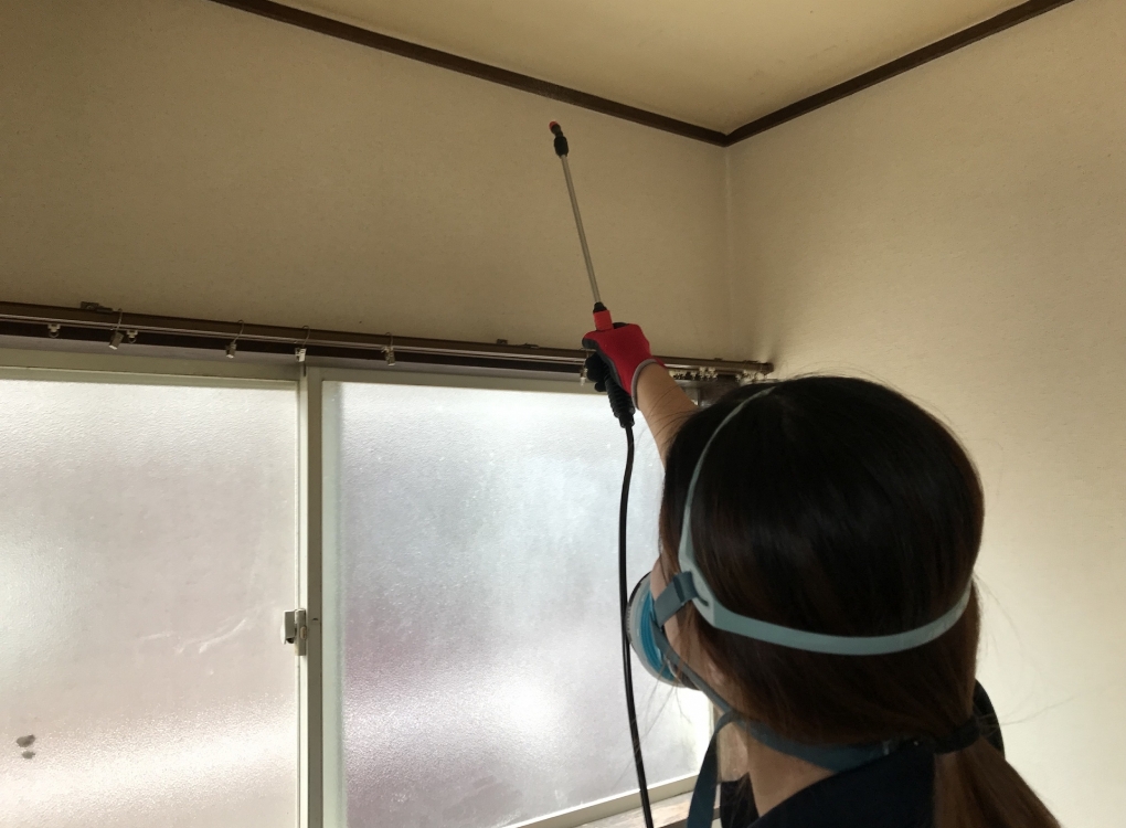 特殊清掃現場の感染症などの消毒作業に対応